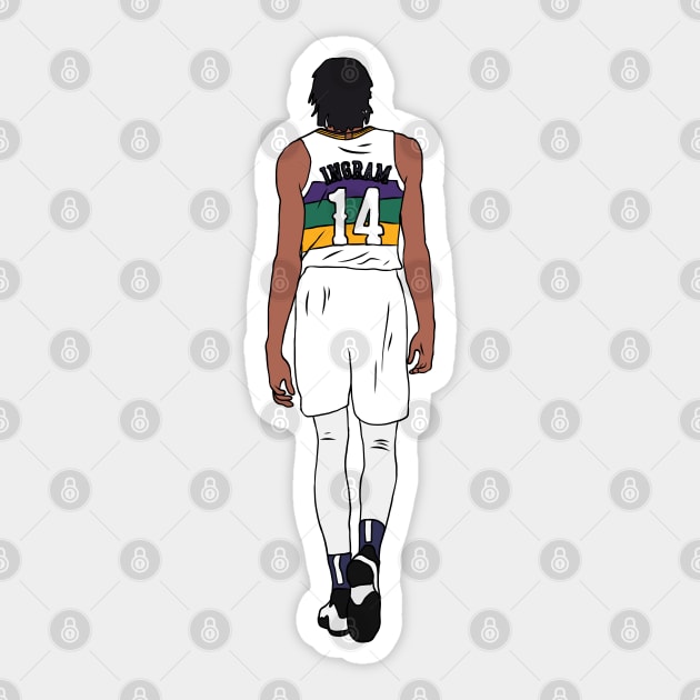 Brandon Ingram Back-To (Pelicans) Sticker by rattraptees